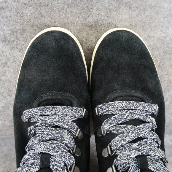 Steve Madden Shoes Womens 10 Sneakers Wedge Fashion Lifestyle Boot Leather Black - Picture 9 of 14